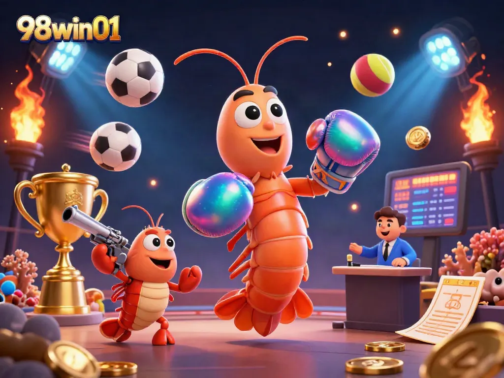 Experience thrilling gameplay with 98win01, featuring dynamic sports elements and colorful characters.