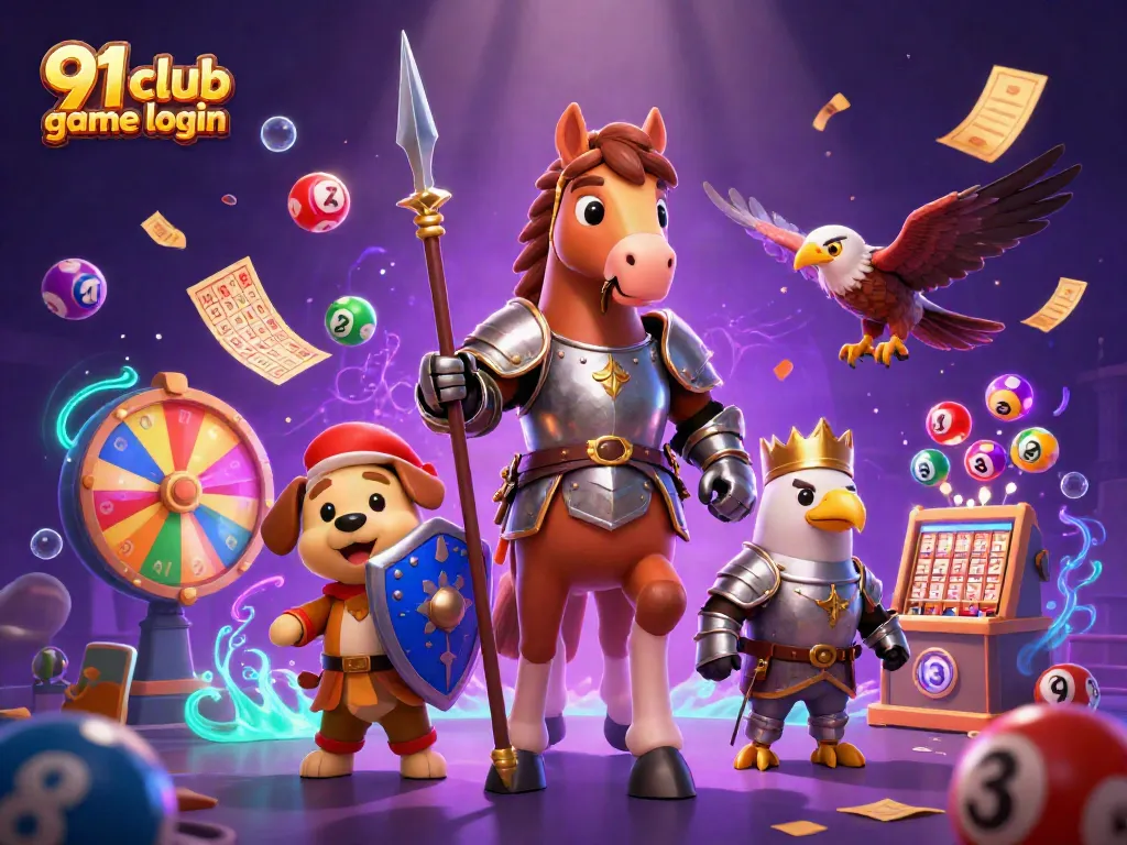 Engage with thrilling moments of 91 club game login amidst colorful lottery elements and casino excitement.
