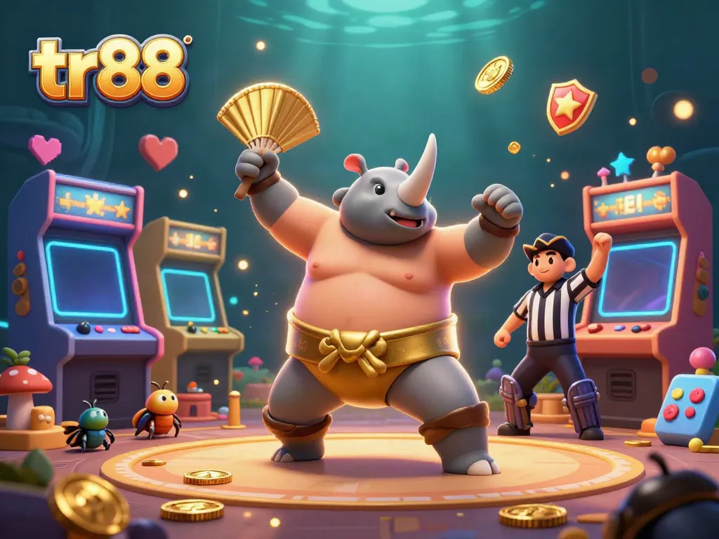Experience thrilling wins in a vibrant casino scene with the tr88 champion beetle.