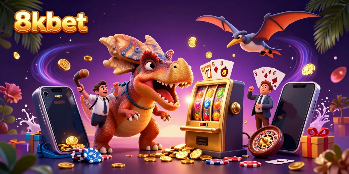 Engage with 8xbet's dynamic online gaming world featuring exciting slot action and mythical creatures.