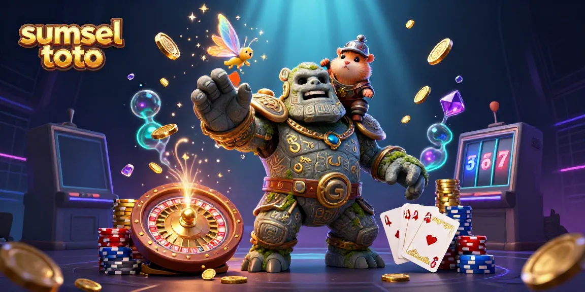 Engage with sumsel toto casino magic featuring a golem guardian and enchanting characters.
