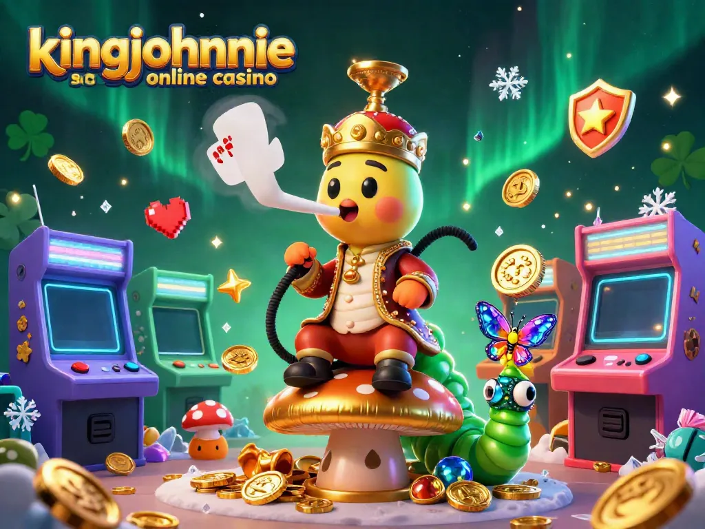 Experience the excitement at kingjohnnie secure online casino with playful characters and vibrant gaming elements.