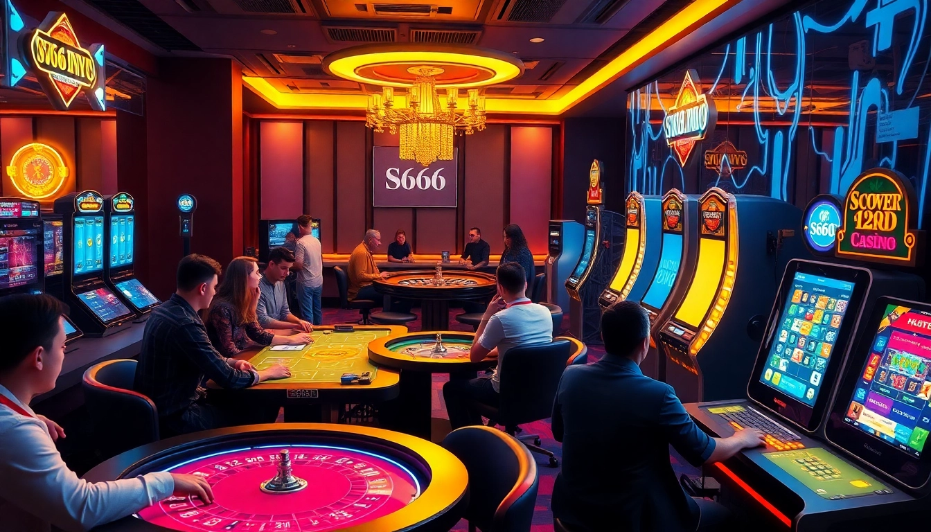 S666.nyc presents an engaging online gambling experience with diverse players enjoying various casino games.