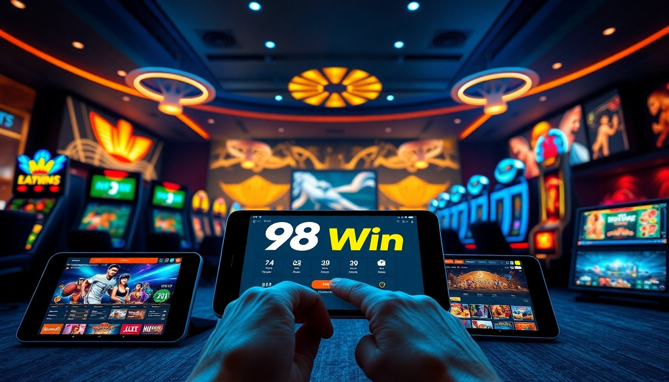 Engaging view of users interacting with the 98winwin.live platform, showcasing online betting excitement.