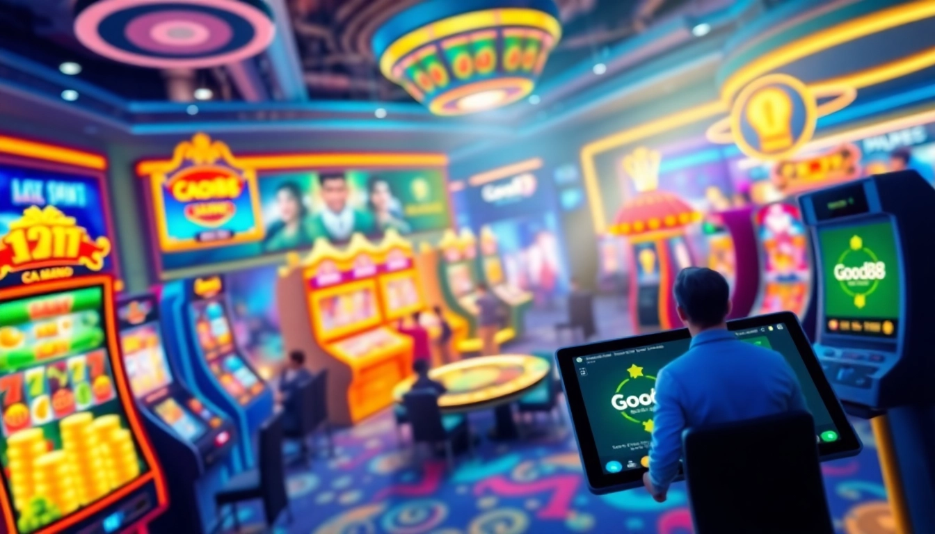 Interactive gaming environment at good88.hu.net showcasing diverse online casino games.