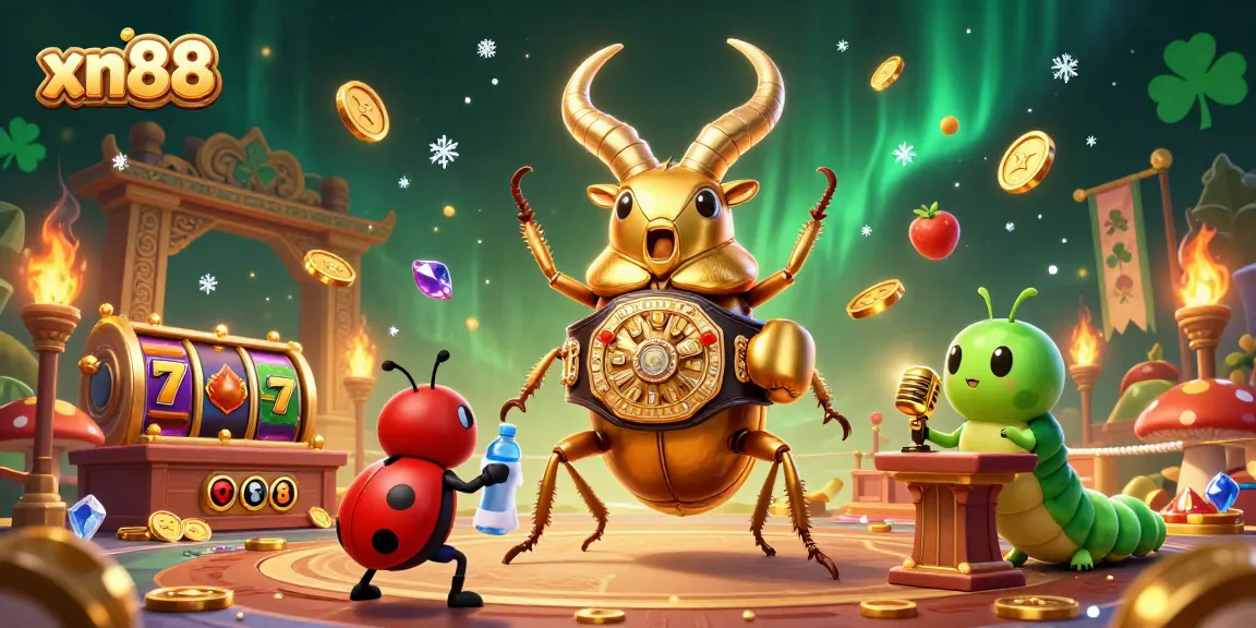 Experience the excitement of xn88 slots with vibrant visuals and dynamic characters in an 8K casino scene.