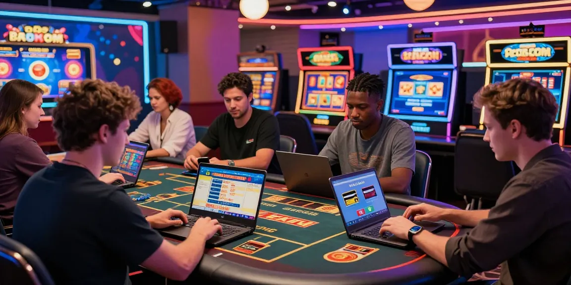 Players enjoying games at casinos that take credit cards with vibrant atmosphere and engaging bonuses.