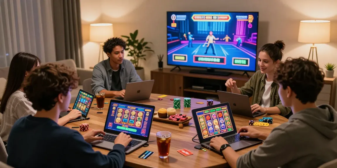 Players enjoying online gaming sessions at home using casinos that take credit cards for deposits.