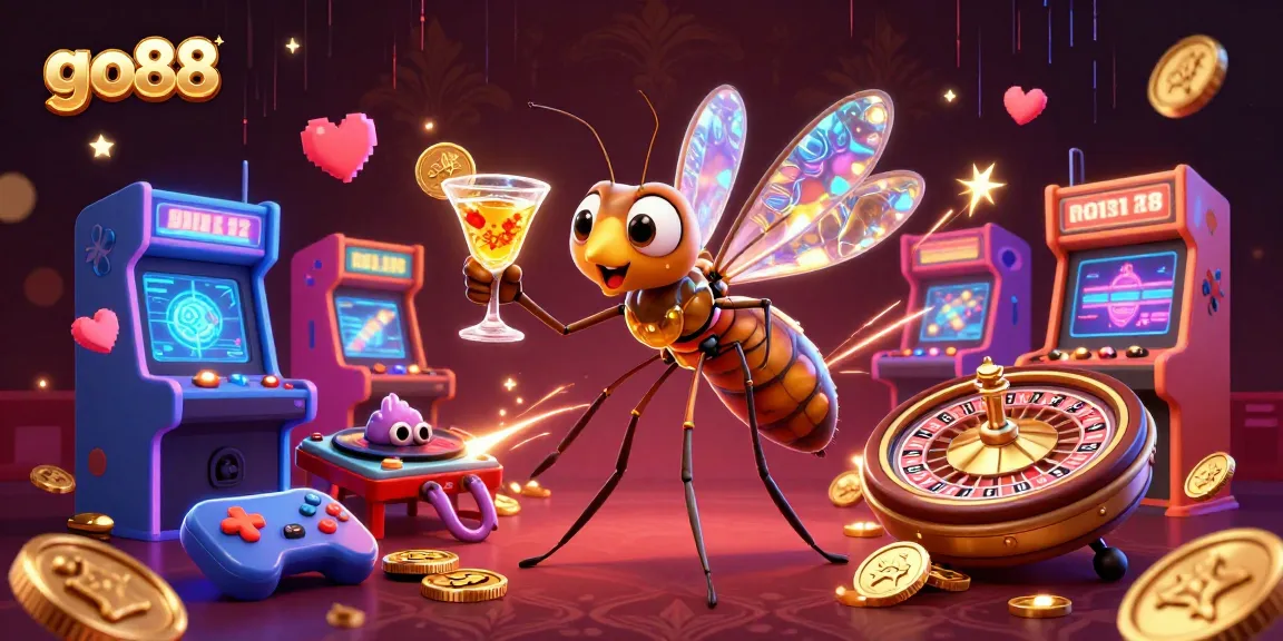 Experience thrilling action at go88 with a lively casino scene featuring unique characters bringing games to life.