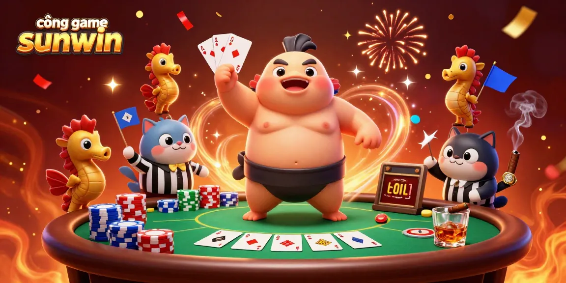Engage in thrilling games at cổng game sunwin with a festive underwater casino scene.